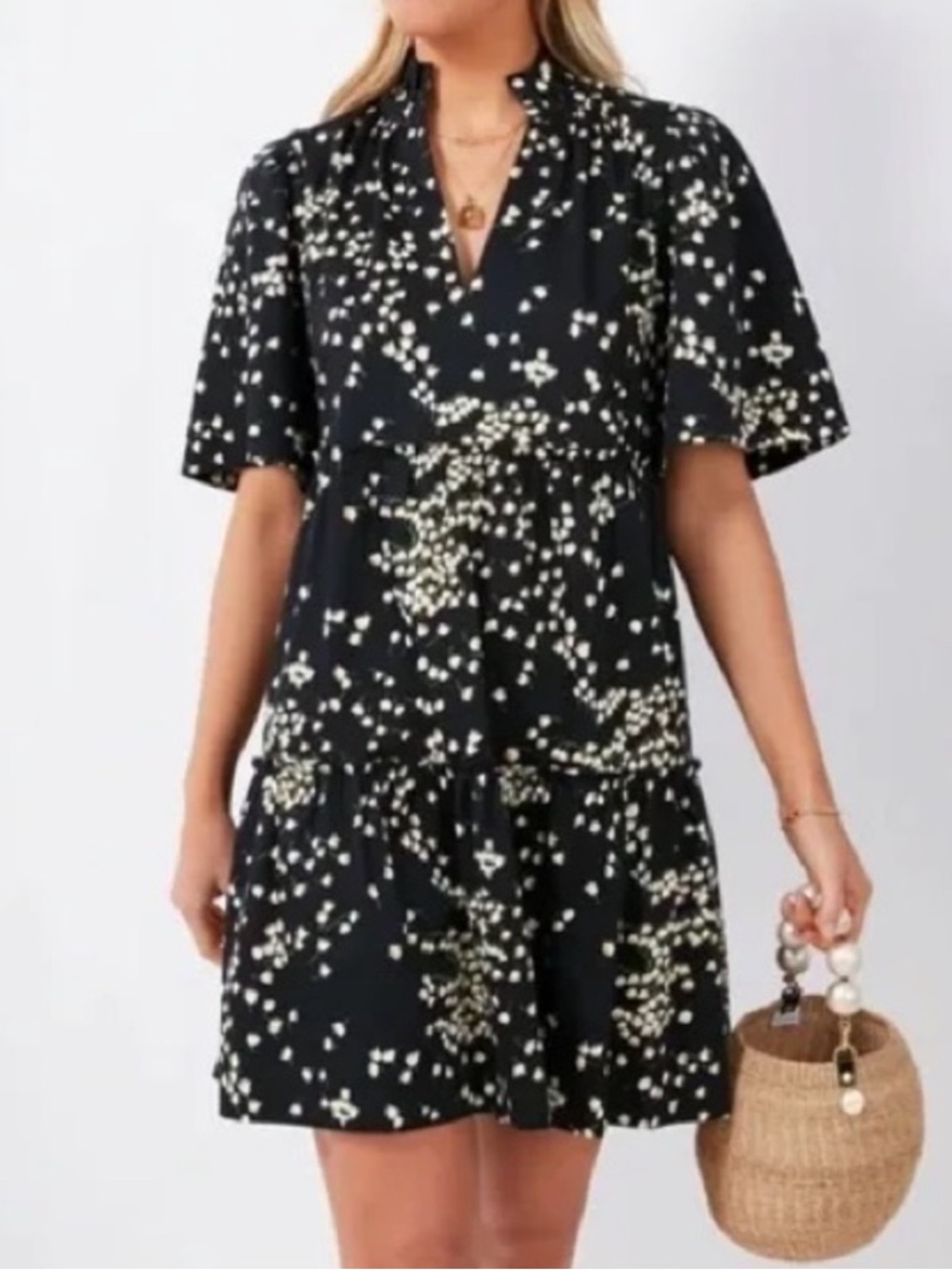 Tuckernuck Tossed Floral Crawford Mini Dress Small
